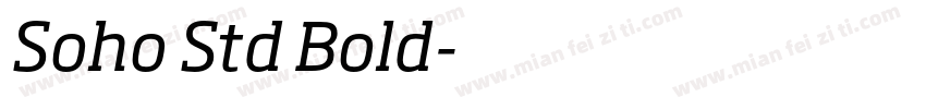 Soho Std Bold字体转换